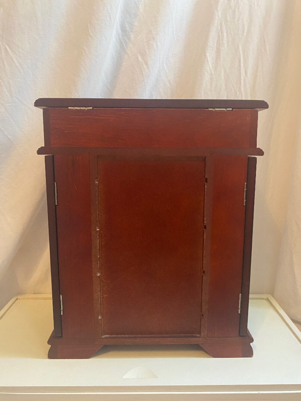 Vintage Croft & Barrow Wooden Jewelry Armoire JX2502 Mirror 4 Drawers - Picture 10 of 10